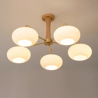 Zeitgenössischer Retro-Glaskronleuchter für Decke