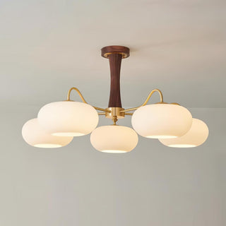 Zeitgenössischer Retro-Glaskronleuchter für Decke