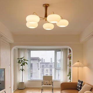 Zeitgenössischer Retro-Glaskronleuchter für Decke