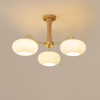 Zeitgenössischer Retro-Glaskronleuchter für Decke