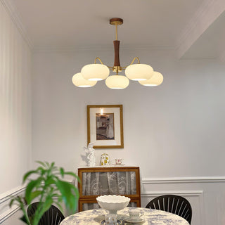 Zeitgenössischer Retro-Glaskronleuchter für Decke