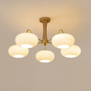 Zeitgenössischer Retro-Glaskronleuchter für Decke