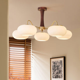 Zeitgenössischer Retro-Glaskronleuchter für Decke