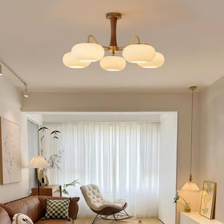 Zeitgenössischer Retro-Glaskronleuchter für Decke