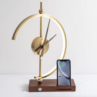 Moderne LED Schreibtischlampe mit Uhranzeige