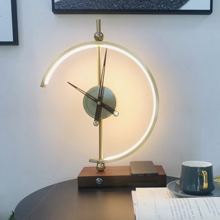 Moderne LED Schreibtischlampe mit Uhranzeige