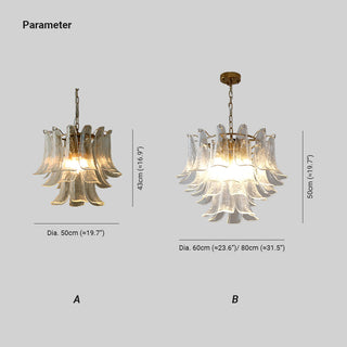 Faszinierender Mid-Century Retro Glaskronleuchter – Wohnraum Beleuchtung