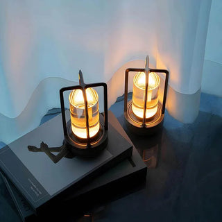 Kristalllaterne Design Vintage Tischlampe