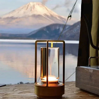 Kristalllaterne Design Vintage Tischlampe