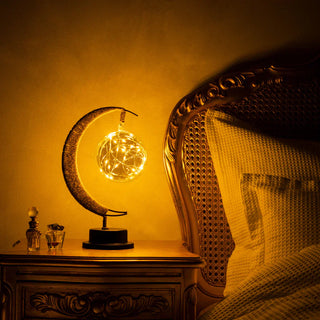Tragbare Mondlampe Tischleuchte fürs Schlafzimmer