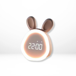 Kaninchen LED Wecker Nachtlampe