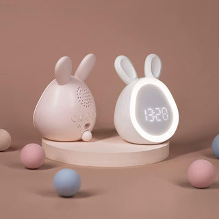 Kaninchen LED Wecker Nachtlampe