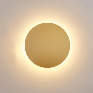 Moderne LED-Wandleuchte Rund mit Halo-Effekt für Innenräume
