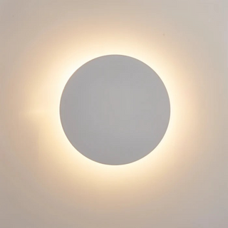 Moderne LED-Wandleuchte Rund mit Halo-Effekt für Innenräume