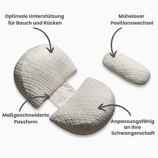 Sanftes stützendes Schwangerschaftskissen