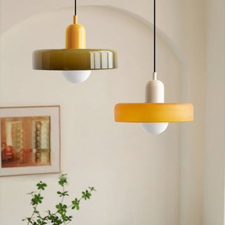 Moderne Glas Pendelleuchte Art Déco Design für Esszimmer und Wohnzimmer