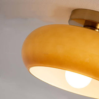 LED Deckenleuchte aus getöntem Glas, modern, fest montiert