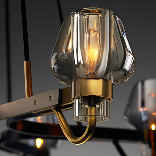 Zeitgenössischer Glas Schirm Kronleuchter