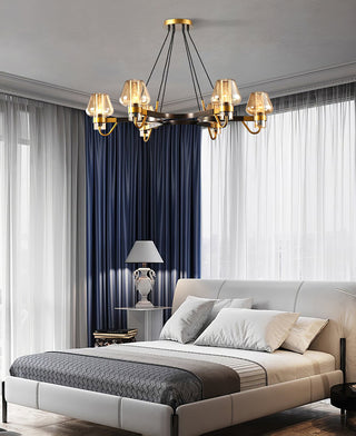 Zeitgenössischer Glas Schirm Kronleuchter