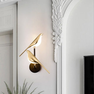 Elegante Vogel Wandleuchte im modernen Design