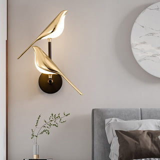 Elegante Vogel Wandleuchte im modernen Design