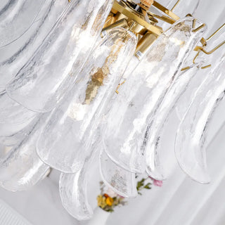 Faszinierender Mid-Century Retro Glaskronleuchter – Wohnraum Beleuchtung