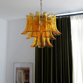 Faszinierender Mid-Century Retro Glaskronleuchter – Wohnraum Beleuchtung