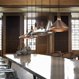 Moderne Pendelleuchte aus Holz für Zuhause