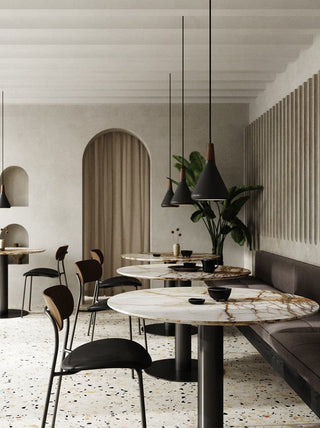 Moderne Pendelleuchte aus Holz für Zuhause