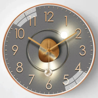 LED Wanduhr Modern mit Beleuchtung – Große Wohnwand Uhr für Wohnzimmer, Büro