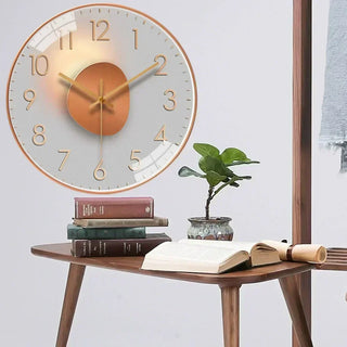 LED Wanduhr Modern mit Beleuchtung – Große Wohnwand Uhr für Wohnzimmer, Büro