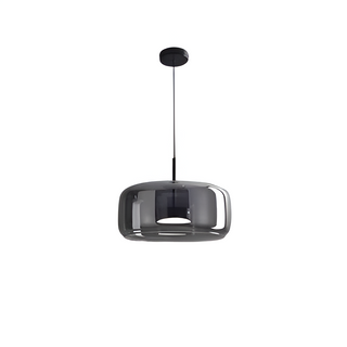 Handgefertigter Mid-Century Retro Glaskronleuchter mit LED Beleuchtung