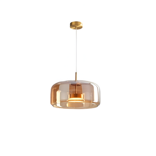 Handgefertigter Mid-Century Retro Glaskronleuchter mit LED Beleuchtung