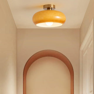 LED Deckenleuchte aus getöntem Glas, modern, fest montiert