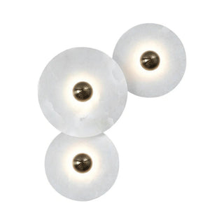 Künstlerische Alabaster Mehrfach-Wandleuchte