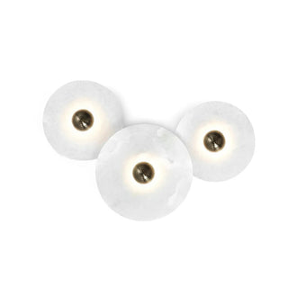 Künstlerische Alabaster Mehrfach-Wandleuchte