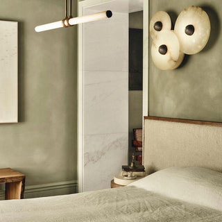 Künstlerische Alabaster Mehrfach-Wandleuchte