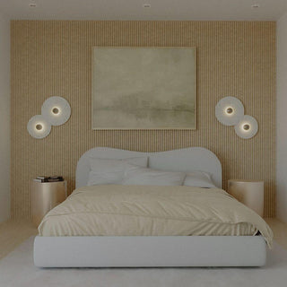 Künstlerische Alabaster Mehrfach-Wandleuchte