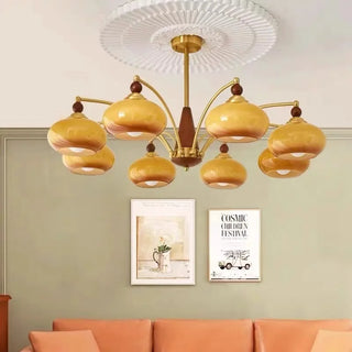 Beeindruckender Mid-Century Retro Glaskronleuchter Licht Design