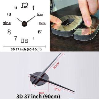 Moderne Wanduhr mit verschiedenen künstlerischen Zahlenarten