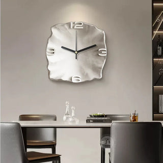 Elegante 3D-Wanduhr mit modernem Sandstein-Design