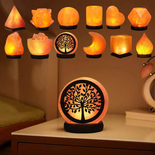 Warme LED-Salzlampen für Zuhause