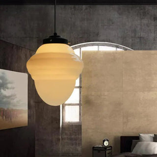Wohnzimmer Geometrisches Milchglas Pendelleuchte