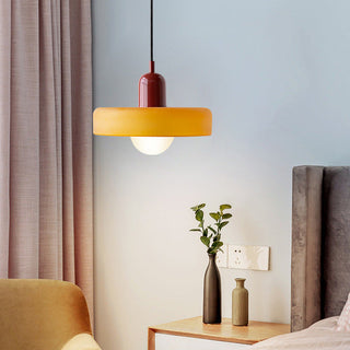 Moderne Glas Pendelleuchte Art Déco Design für Esszimmer und Wohnzimmer