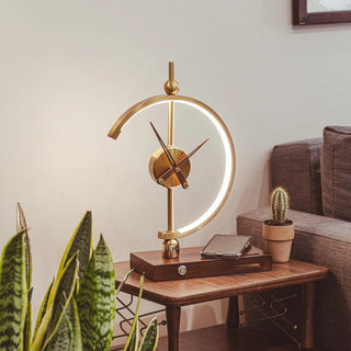 Moderne LED Schreibtischlampe mit Uhranzeige