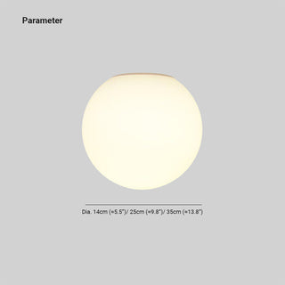 Leuchtende Glas Sphäre Deckenleuchte