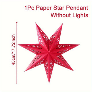 Stilvolle Papier-Sternlampe für festliche Dekoration
