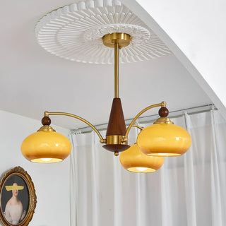 Beeindruckender Mid-Century Retro Glaskronleuchter Licht Design