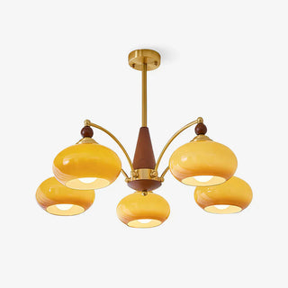 Beeindruckender Mid-Century Retro Glaskronleuchter Licht Design