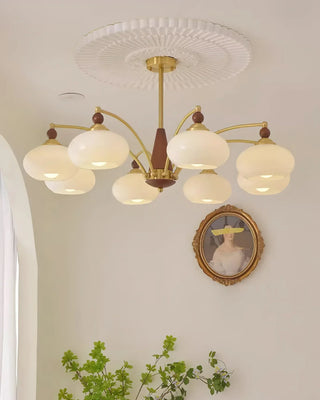 Beeindruckender Mid-Century Retro Glaskronleuchter Licht Design